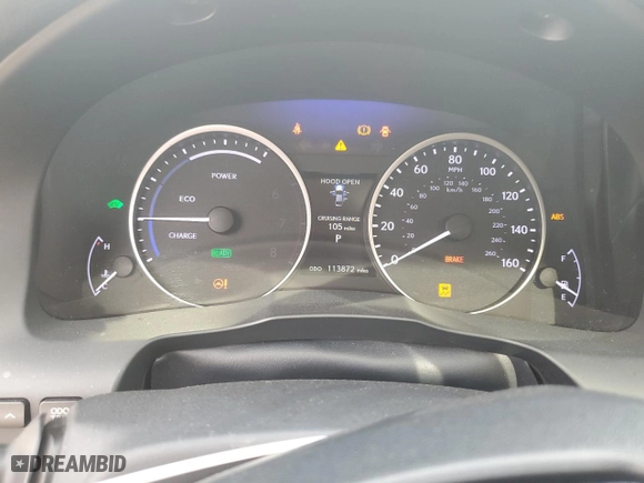 2015 Lexus ES 300h Hybrid with VIN JTHBW1GG1F2085295, listed as a Copart auction lot 80912824 with 113,872 mi miles and Salvage Title. Bid and sale history available at carsss.com. Image 9.