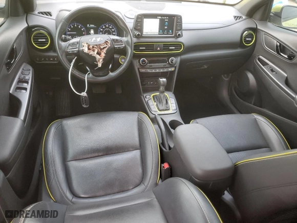 2019 Hyundai Kona Ultimate with VIN KM8K53A50KU274540, listed as a Copart auction lot 84344054 with 61,229 mi miles and Salvage Title. Bid and sale history available at carsss.com. Image 8.