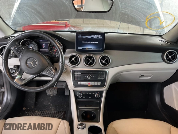 2019 Mercedes-Benz CLA 250 with VIN WDDSJ4EB3KN712053, listed as a Copart auction lot 56249105 with 70,491 mi miles and Salvage Title. Bid and sale history available at DreamBid. Image 9.