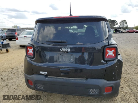 2020 Jeep Renegade Sport with VIN ZACNJAAB7LPL71628, listed as a Copart auction lot 50883875 with 61,854 mi miles and Salvage Title. Bid and sale history available at carsss.com. Image 6.
