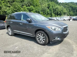 2014 Infiniti QX60 with VIN 5N1AL0MM8EC530162, listed as a Copart auction lot 64477165 with 106,642 mi miles and Salvage title. Bid and sale history available at DreamBid. Image 4.