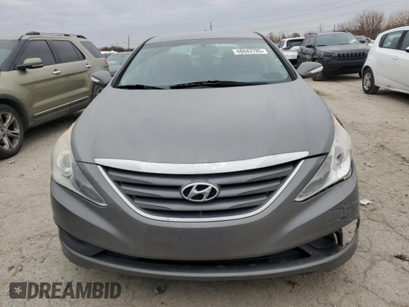 2014 Hyundai Sonata GLS with VIN 5NPEB4AC8EH879564, listed as a Copart auction lot 48043785 with 108,432 mi miles and Clean Title. Bid and sale history available at carsss.com. Image 5.