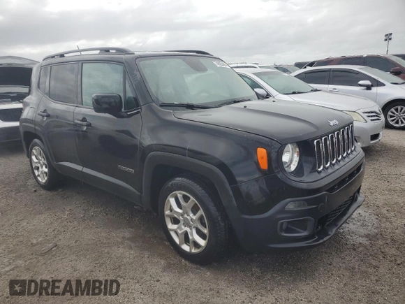 2016 Jeep Renegade Latitude with VIN ZACCJABT0GPE37654, listed as a Copart auction lot 74893484 with Not Provided miles and Salvage Title. Bid and sale history available at carsss.com. Image 4.