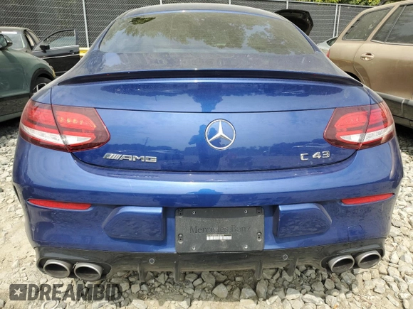 2021 Mercedes-Benz C 43 AMG with VIN W1KWJ6EB3MG096908, listed as a Copart auction lot 67187194 with 25,240 mi miles and Salvage title. Bid and sale history available at DreamBid. Image 6.
