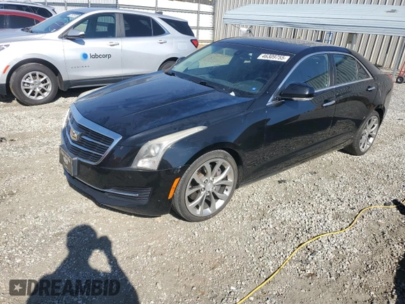 2015 Cadillac ATS Sedan Luxury RWD with VIN 1G6AB5RA7F0124835, listed as a Copart auction lot 46309755 with 136,746 mi miles and Clean Title. Bid and sale history available at carsss.com. Image 1.