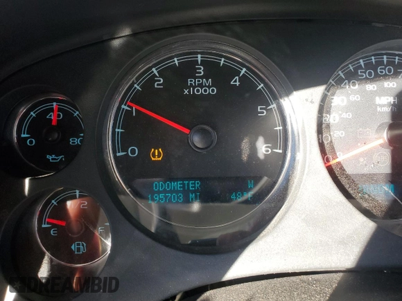 2009 Chevrolet Tahoe LTZ with VIN 1GNFK33099R197350, listed as a Copart auction lot 86149474 with 195,703 mi miles and Salvage title. Bid and sale history available at DreamBid. Image 9.