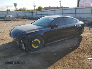 2017 Audi S7 Premium Plus with VIN WAUWFAFC3HN119608, listed as a Copart auction lot 73214104 with 52,809 mi miles and Salvage Title. Bid and sale history available at carsss.com. Image 1.