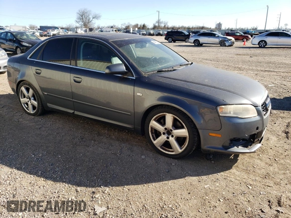 2007 Audi A4 2.0T with VIN WAUBF78E97A020121, listed as a Copart auction lot 44062605 with 101,846 mi miles and Clean Title. Bid and sale history available at carsss.com. Image 4.