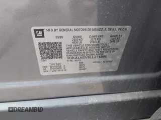2020 GMC Terrain SLT z VIN 3GKALVEV9LL274886, wystawiony jako IAAI lot #42202249 z przebiegiem 64 374 mil mil oraz . Historia ofert i sprzedaży dostępna na DreamBid. Obrazek 9.