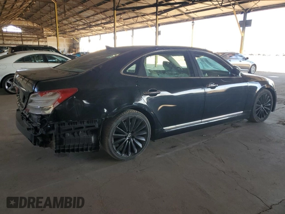 2015 Hyundai Equus Signature z VIN KMHGH4JH2FU095564, wystawiony jako Copart lot #46531005 z przebiegiem 122 709 mil mil oraz Czysty tytuł • Clean title. Historia ofert i sprzedaży dostępna na DreamBid. Obrazek 3.