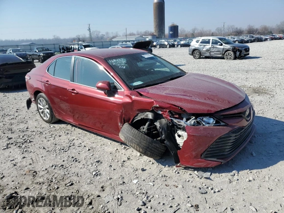 2020 Toyota Camry LE with VIN 4T1C11AK6LU947925, listed as a Copart auction lot 47121015 with 103,598 mi miles and Salvage Title. Bid and sale history available at carsss.com. Image 4.
