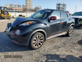 2015 Nissan Juke Nismo with VIN JN8AF5MRXFT501272, listed as a Copart auction lot 56108165 with 106,503 mi miles and Salvage title. Bid and sale history available at DreamBid. Image 1.