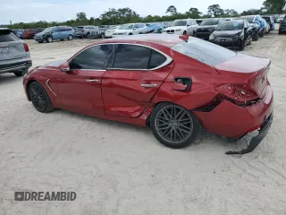 2019 Genesis G70 Advanced z VIN KMTG64LA4KU015493, wystawiony jako Copart lot #55464615 z przebiegiem 34 967 mil mil oraz Nie do naprawy • Non repairable. Historia ofert i sprzedaży dostępna na DreamBid. Obrazek 2.