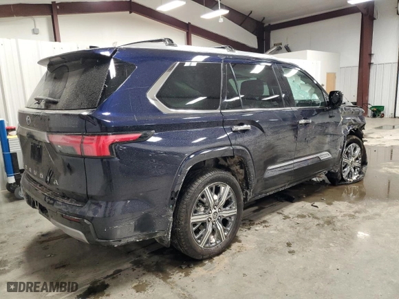 2023 Toyota Sequoia SR5 with VIN 7SVAAABAXPX012869, listed as a Copart auction lot 42191585 with 13,544 mi miles and Salvage Title. Bid and sale history available at carsss.com. Image 3.