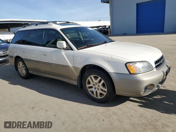2002 Subaru Legacy Outback Limited with VIN 4S3BH686427665376, listed as a Copart auction lot 46349015 with 189,796 mi miles and Salvage title. Bid and sale history available at DreamBid. Image 4.
