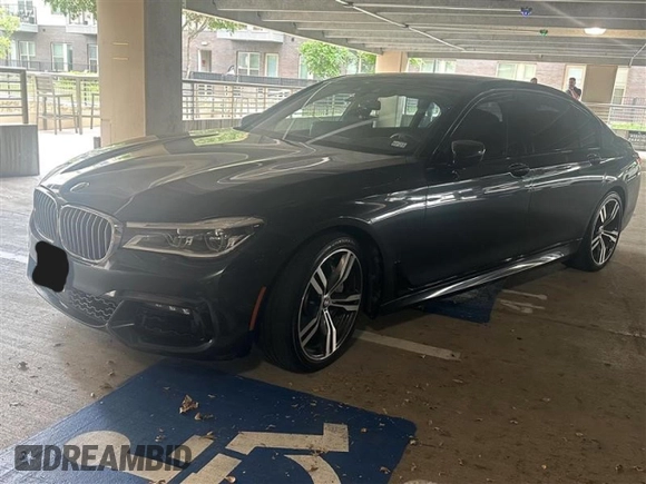 2016 BMW 7 Series 750i xDrive with VIN WBA7F2C51GG415746, listed as a Copart auction lot 50784393 with 73,117 mi miles. Bid and sale history available at carsss.com. Image 1.