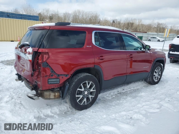 2021 GMC Acadia SLE with VIN 1GKKNKLS5MZ199328, listed as a Copart auction lot 44685295 with 34,622 mi miles and Salvage Title. Bid and sale history available at DreamBid. Image 3.
