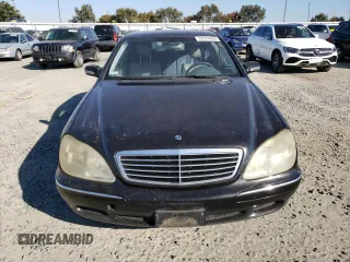 2000 Mercedes-Benz S-Class with VIN WDBNG70J9YA057014, listed as a Copart auction lot 76177854 with 0 mi miles and Clean Title. Bid and sale history available at carsss.com. Image 5.