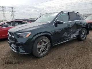 2025 Mercedes-Benz GLE 450 with VIN 4JGFB5KBXSB290220, listed as a Copart auction lot 54731465 with 4,059 mi miles and Salvage title. Bid and sale history available at DreamBid. Image 1.