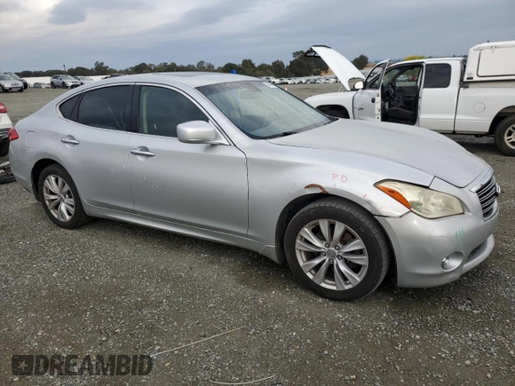 2011 Infiniti M37 with VIN JN1BY1AR4BM373982, listed as a Copart auction lot 80486364 with 165,904 mi miles and Salvage Title. Bid and sale history available at carsss.com. Image 4.