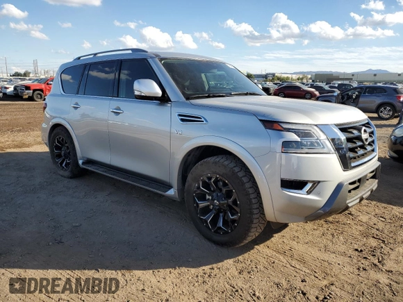 2022 Nissan Armada SV with VIN JN8AY2AC5N9161632, listed as a Copart auction lot 76475753 with 17,665 mi miles. Bid and sale history available at carsss.com. Image 4.