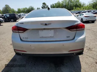 2017 Genesis G80 3.8L with VIN KMHGN4JE0HU172286, listed as a Copart auction lot 58486865 with 83,202 mi miles and Clean title. Bid and sale history available at DreamBid. Image 6.