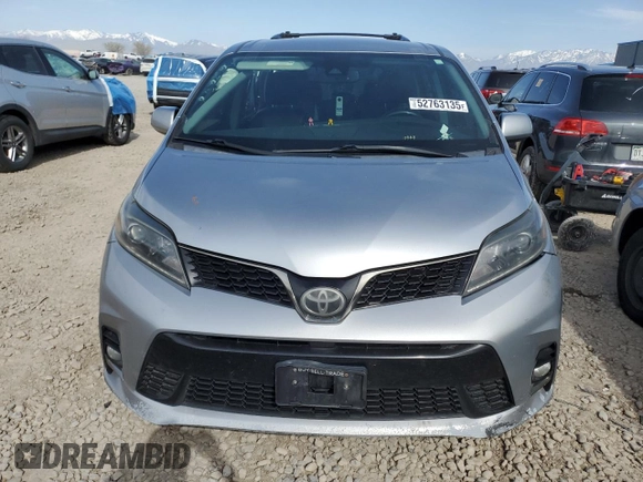 2018 Toyota Sienna SE with VIN 5TDXZ3DC2JS919264, listed as a Copart auction lot 52763135 with 159,835 mi miles and Salvage title. Bid and sale history available at DreamBid. Image 5.