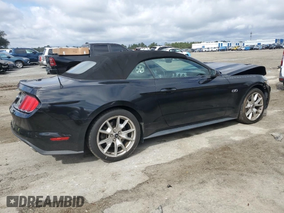 2015 Ford Mustang GT Premium with VIN 1FATP8FF8F5402773, listed as a Copart auction lot 46169535 with 80,822 mi miles and Salvage title. Bid and sale history available at DreamBid. Image 3.