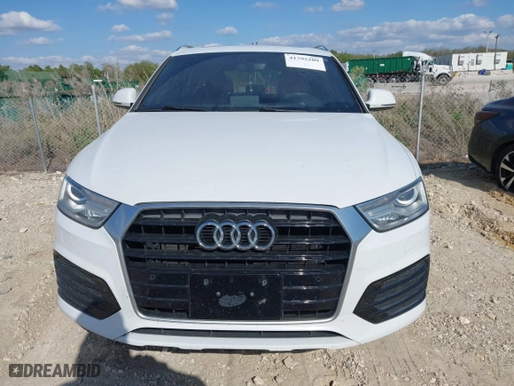 2018 Audi Q3 Premium with VIN WA1BCCFS6JR010047, listed as a IAAI auction lot 41795209 with 99,609 mi miles. Bid and sale history available at carsss.com. Image 12.