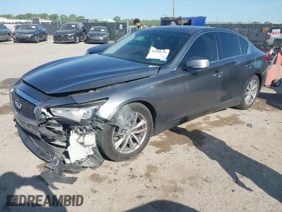 2014 Infiniti Q50 Hybrid Premium with VIN JN1AV7AP4EM691014, listed as a IAAI auction lot 41984130 with 114,230 mi miles and . Bid and sale history available at DreamBid. Image 2.