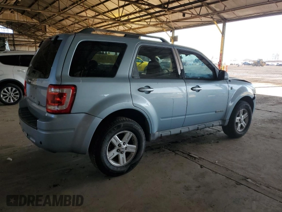 2008 Ford Escape Hybrid with VIN 1FMCU49H98KA28845, listed as a Copart auction lot 52648135 with 210,756 mi miles and Salvage title. Bid and sale history available at DreamBid. Image 3.