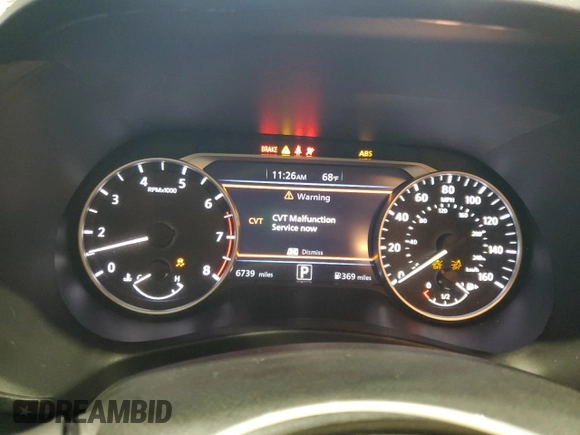 2024 Nissan Sentra SV with VIN 3N1AB8CV9RY342346, listed as a Copart auction lot 51120985 with 6,739 mi miles and Salvage Title. Bid and sale history available at DreamBid. Image 9.