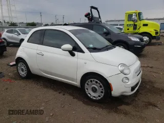 2015 FIAT 500 Pop with VIN 3C3CFFAR7FT569875, listed as a Copart auction lot 58040645 with 94,984 mi miles and Salvage title. Bid and sale history available at DreamBid. Image 4.