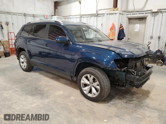 2018 Volkswagen Atlas SE with VIN 1V2LR2CA3JC578157, listed as a Copart auction lot 55812345 with 107,577 mi miles and Clean title. Bid and sale history available at DreamBid. Image 4.