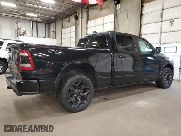 2022 Ram 1500 with VIN 1C6SRFPM1NN345727, listed as a Copart auction lot 79448554 with 41,775 mi miles and Salvage title. Bid and sale history available at DreamBid. Image 3.