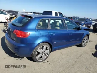 2008 Audi A3 S-Line with VIN WAUKD78P08A094763, listed as a Copart auction lot 42447185 with 118,902 mi miles and Salvage Title. Bid and sale history available at carsss.com. Image 3.