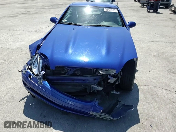 1998 Mercedes-Benz SLK 230/320 with VIN WDBKK47F7WF067901, listed as a Copart auction lot 55122585 with 76,748 mi miles and Salvage title. Bid and sale history available at DreamBid. Image 13.