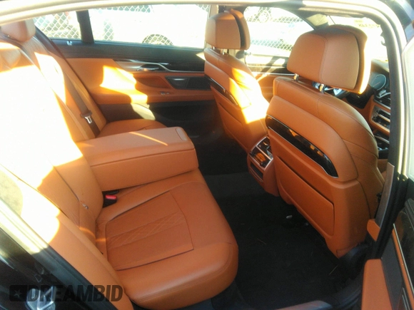 2017 BMW 7 Series 750i with VIN WBA7F0C35HGM22087, listed as a IAAI auction lot 40872348 with 49,734 mi miles. Bid and sale history available at carsss.com. Image 8.