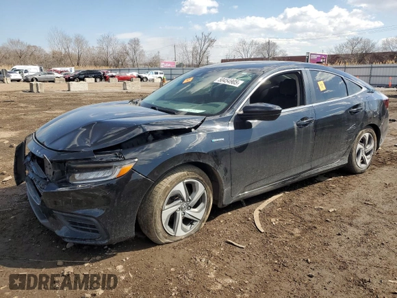 2019 Honda Insight EX with VIN 19XZE4F59KE018221, listed as a Copart auction lot 50454905 with Not Provided miles and Salvage Title. Bid and sale history available at DreamBid. Image 1.