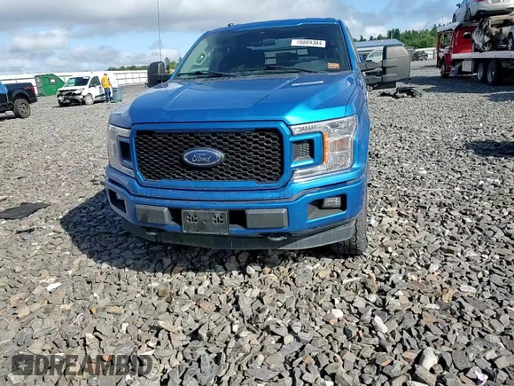 2019 Ford F-150 XL with VIN 1FTEX1EP2KKF20835, listed as a Copart auction lot 70089304 with 87,402 mi miles and Salvage title. Bid and sale history available at DreamBid. Image 11.