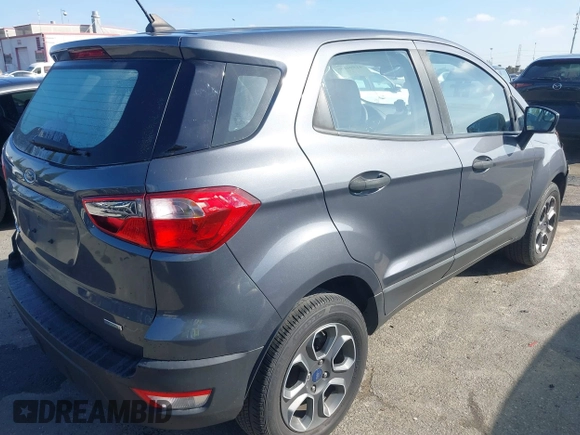2020 Ford EcoSport S with VIN MAJ3S2FEXLC384707, listed as a IAAI auction lot 41594106 with 28,489 mi miles and . Bid and sale history available at DreamBid. Image 4.