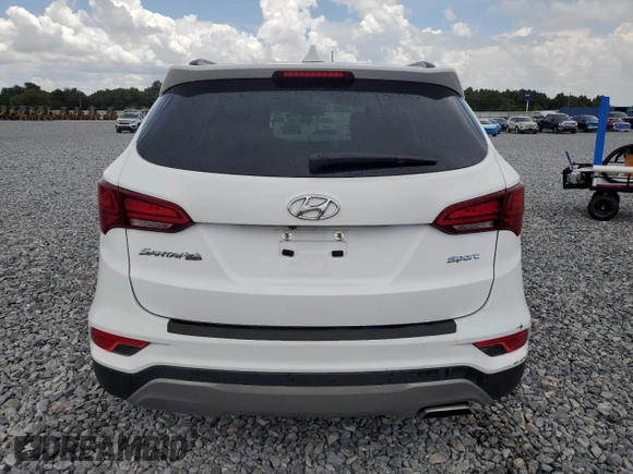 2017 Hyundai Santa Fe 2.4L with VIN 5NMZU3LB0HH052332, listed as a Copart auction lot 60598945 with 43,471 mi miles and Salvage title. Bid and sale history available at DreamBid. Image 6.