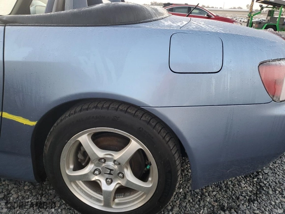 2002 Honda S2000 with VIN JHMAP11442T000350, listed as a Copart auction lot 75118004 with 109,061 mi miles and Salvage Title. Bid and sale history available at carsss.com. Image 12.