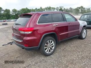 2017 Jeep Grand Cherokee Limited with VIN 1C4RJFBG4HC873889, listed as a IAAI auction lot 42726154 with 52,896 mi miles and . Bid and sale history available at DreamBid. Image 4.