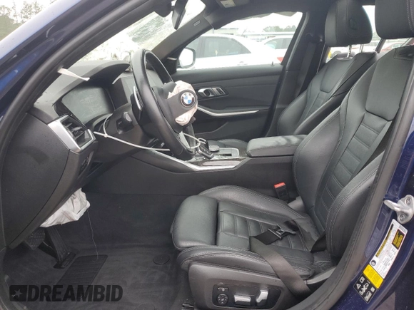 2020 BMW 3 Series 330i xDrive with VIN 3MW5R7J08L8B14922, listed as a Copart auction lot 58388405 with Not provided miles and Salvage title. Bid and sale history available at DreamBid. Image 7.
