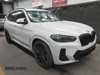 2022 BMW X3 sDrive30i z VIN 5UX43DP05N9K52561, wystawiony jako IAAI lot #42127893 z przebiegiem Nie podano mil oraz . Historia ofert i sprzedaży dostępna na DreamBid. Obrazek 1.