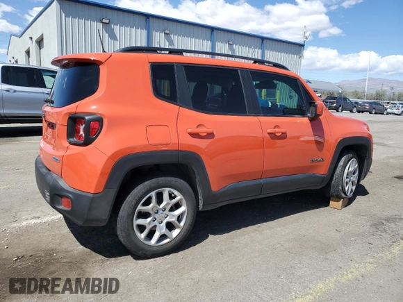 2018 Jeep Renegade Latitude with VIN ZACCJABB6JPJ26712, listed as a Copart auction lot 52112045 with 135,684 mi miles and Salvage Title. Bid and sale history available at carsss.com. Image 3.