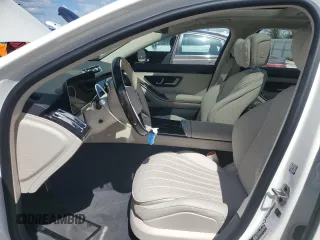 2023 Mercedes-Benz S-Class S 500 with VIN W1K6G6DB0PA175105, listed as a Copart auction lot 74262634 with 5,599 mi miles and Salvage Title. Bid and sale history available at carsss.com. Image 7.