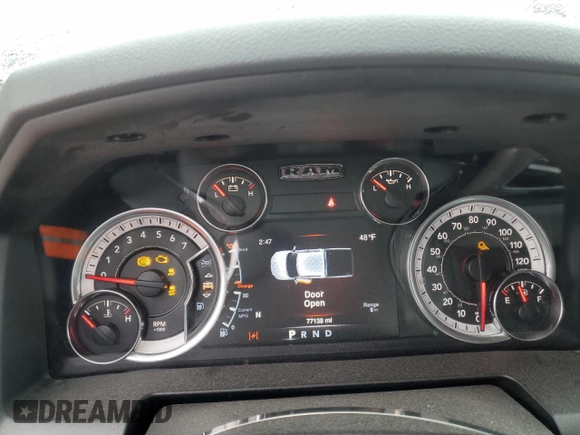 2019 Ram 1500 Classic Warlock with VIN 1C6RR6GGXKS702134, listed as a Copart auction lot 43014395 with 77,138 mi miles and Salvage Title. Bid and sale history available at carsss.com. Image 9.