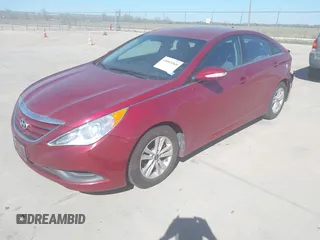 2014 Hyundai Sonata GLS with VIN 5NPEB4AC1EH928846, listed as a IAAI auction lot 41843568 with 72,863 mi miles and . Bid and sale history available at carsss.com. Image 2.